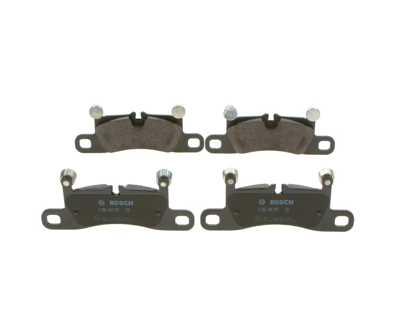 BOSCH 0 986 494 977 Комплект спирачно феродо, дискови спирачки PORSCHE Cayenne Купе (9YB) 519 K.C. бензин/ електро цена