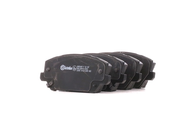 BREMBO P 30 102: Bremsbeläge PRIME LINE mit Zubehör, mit Kolbenclip, mit Anti-Quietsch-Blech