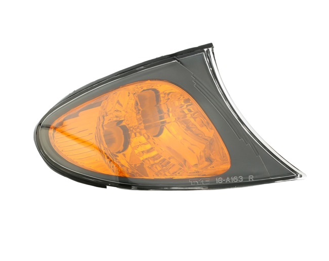 TYC 18-0163-05-2: Blinker vorne rechts, schwarz, mit Lampenträger