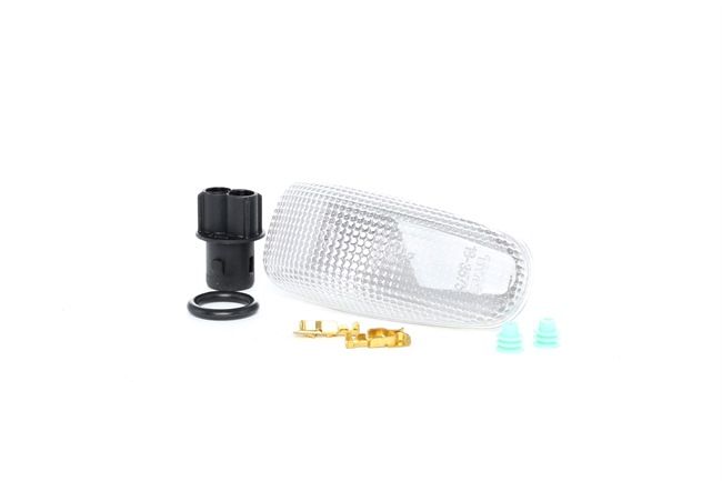 TYC 18-3575-05-2: Blinker beidseitig, seitlicher Einbau, transparent, mit Lampenträger