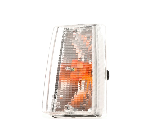 TYC 18-5426-05-2: Semnalizator fata stanga, alb, cu suport bulb