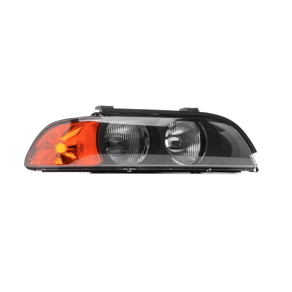 TYC 20-0379-05-2: Scheinwerfer rechts, HB3/H7, HB3, H7, mit Lampenträger, Lichtscheibenfarbe Blinkleuchte: orange