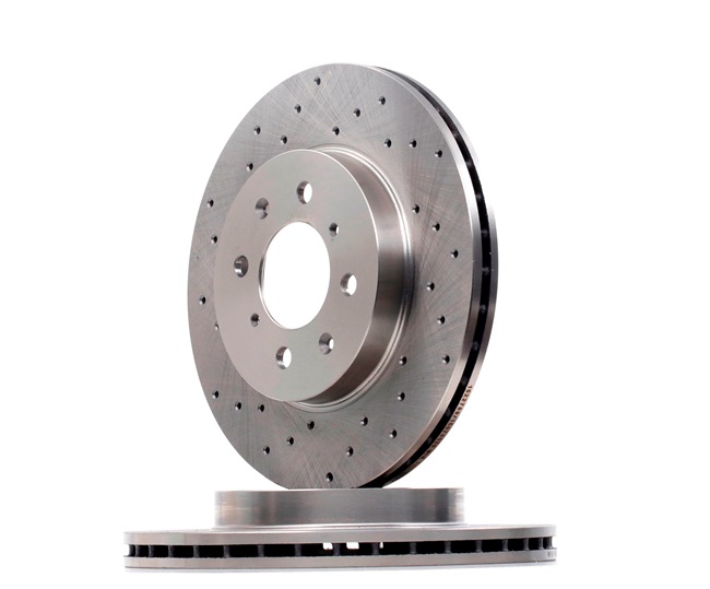 RIDEX 82B2242: Brzdový kotúč predna naprava, Ø: 262mm, drazkovany, s vnútorným chladením, dierované/s vnútorným chladením, Ø: 262mm, potiahnutá, so skrutkami, bez skrutiek