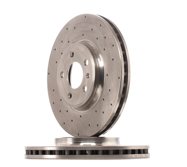 RIDEX 82B2545: Brzdový kotouč přední osa, R: 320mm, děrováno / vnitřně větráno, R: 320mm, nátěr, bez šroubu