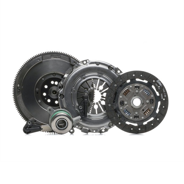 VALEO 837485: Kit de embraiagem FULLPACK DMF (CSC) com prato da embraiagem, com desembraiagem central, com volante do motor, com jogo de parafusos, com jogo de parafusos de segurança, com disco da embraiagem, sem sensor