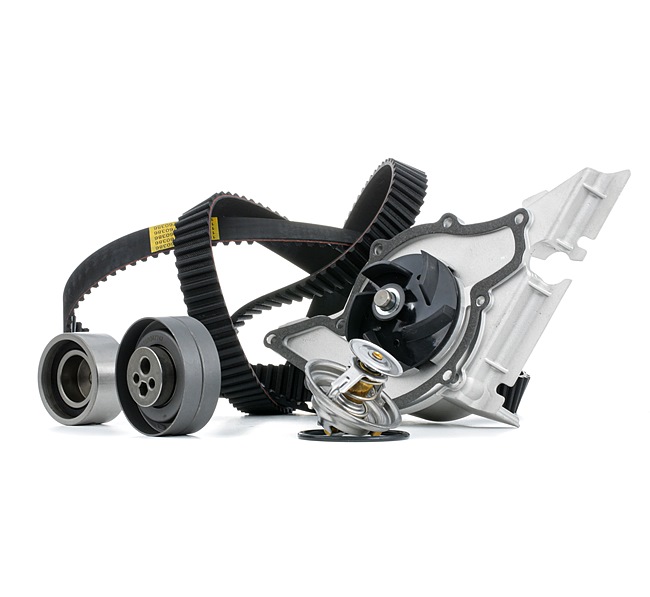 RIDEX 3096W0250 Комплект ангренажен ремък с водна помпа AUDI 100 Седан (4A2, C4) 150 K.C. бензин цена