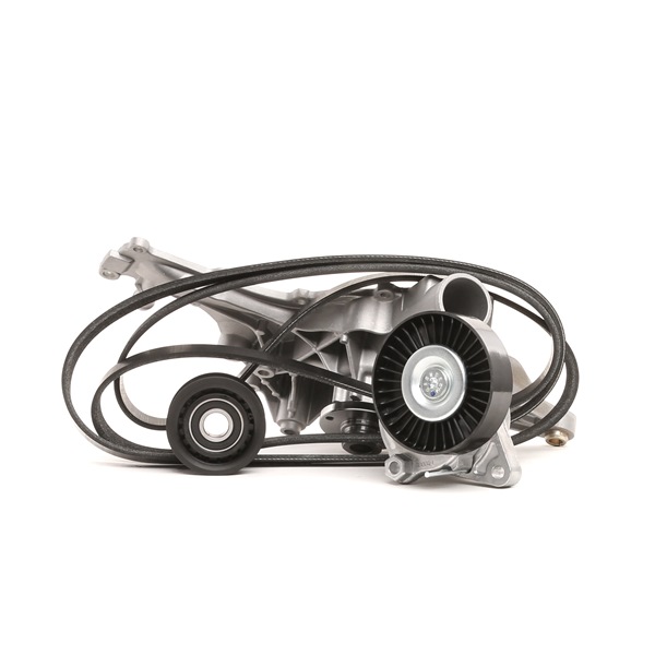 RIDEX 4172P0004 Αντλία νερού + σετ ιμάντων poly-V MERCEDES-BENZ C-class Sedan (W203) 218 PS Βενζίνη κόστος