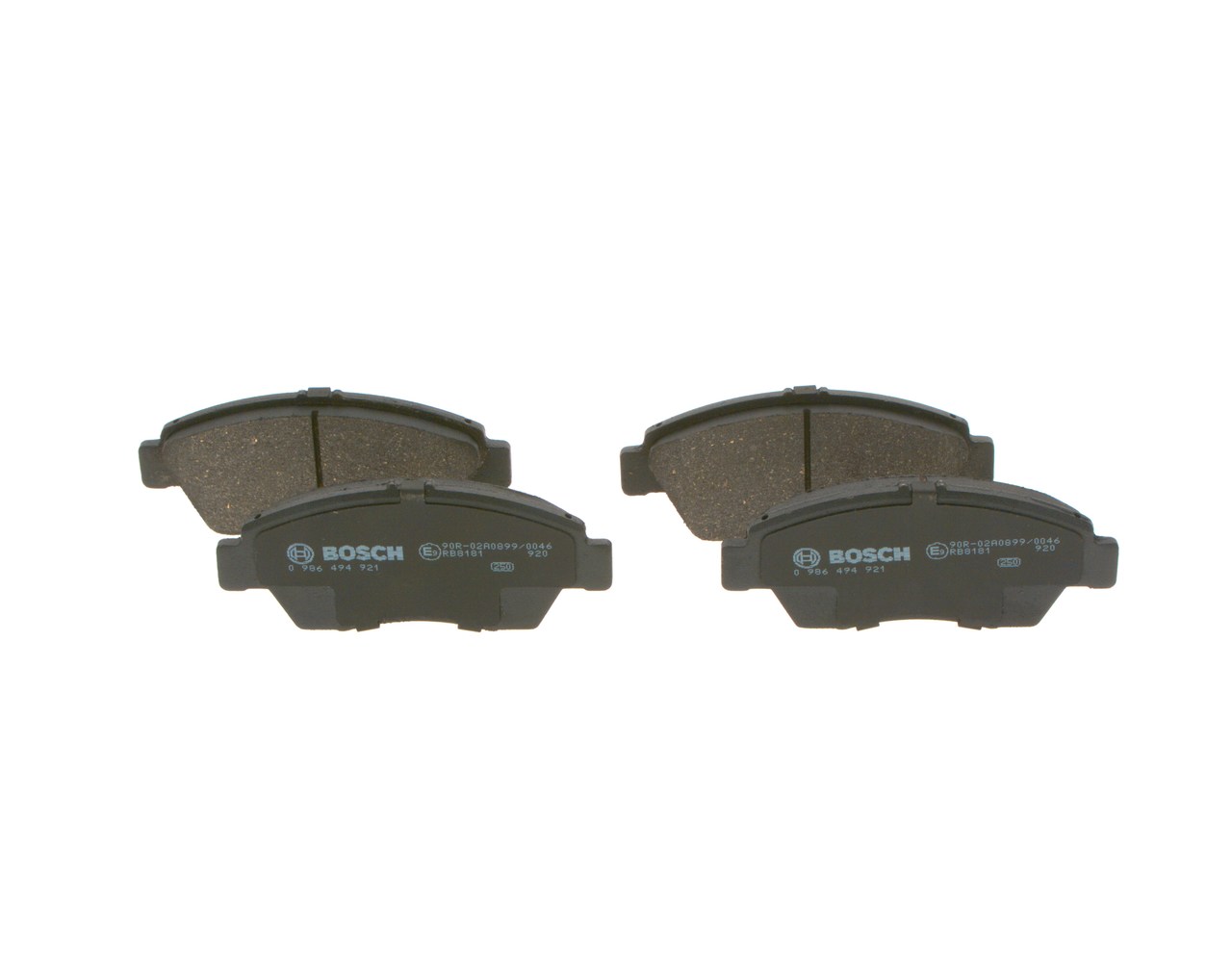 BOSCH 0 986 494 921: Bremsbeläge mit Montageanleitung