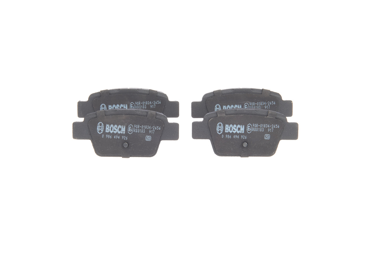 BOSCH 0 986 494 926: Juego de pastillas de freno