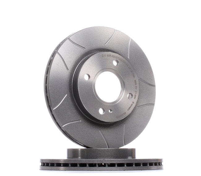 BREMBO 09.A968.76: Bremsscheibe MAX LINE Ø: 258mm, innenbelüftet, geschlitzt, Ø: 258mm, beschichtet