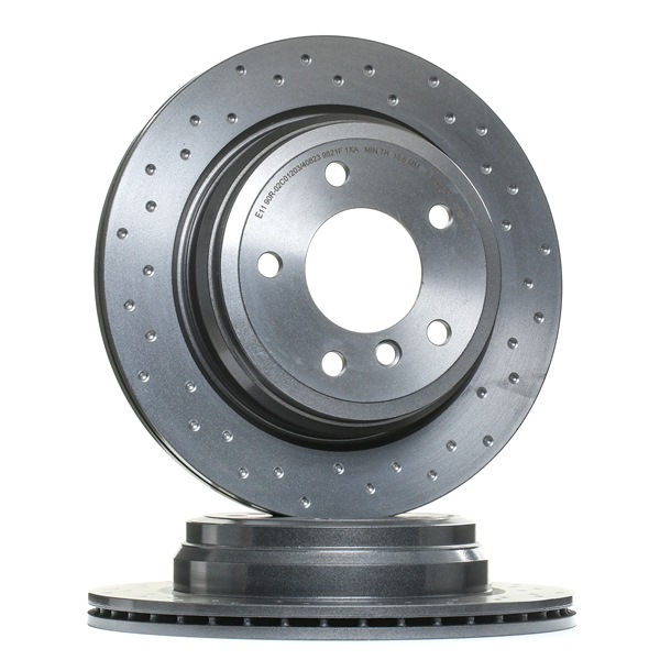 BREMBO 09.B338.2X: Bromsskiva XTRA LINE - Xtra Ø: 300mm, Hålad/ventilerad invändigt, Ø: 300mm, belagd, med skruvar