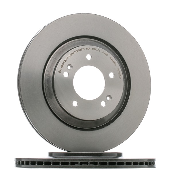 BREMBO 09.D085.11: Disc de frână PRIME LINE - UV Coated Ř: 314mm, ventilat interior, Ř: 314mm, acoperit (cu un strat protector), cu suruburi