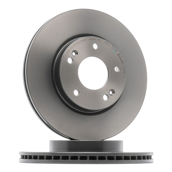BREMBO 09.D427.11: Piduriketas PRIME LINE - UV Coated Ø: 280mm, sisemine õhutus, Ø: 280mm, kaetud, koos kruvidega