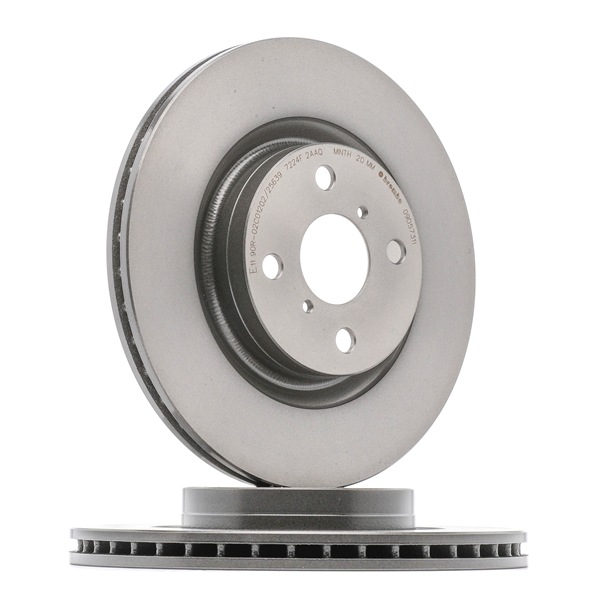 BREMBO 09.D573.11: Bremsscheibe PRIME LINE - UV Coated Ø: 280mm, innenbelüftet, Ø: 280mm, beschichtet