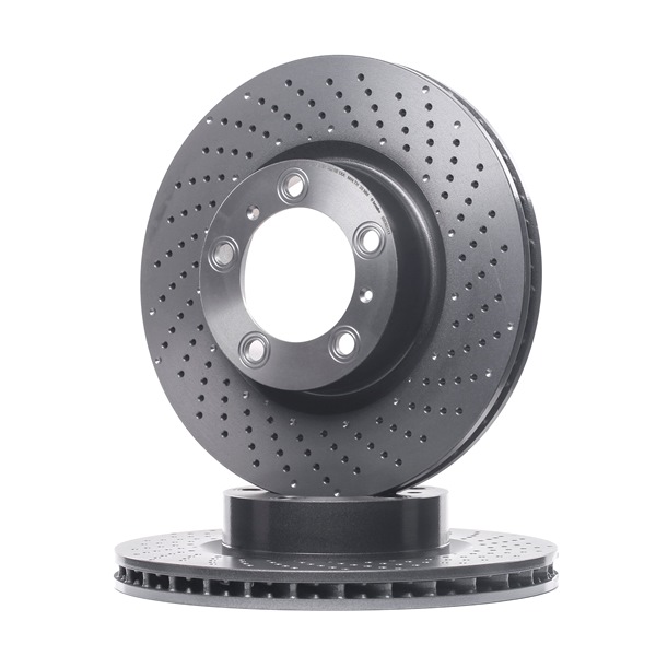 BREMBO 09.D931.11: Bremsscheibe PRIME LINE - UV Coated Ø: 330mm, gelocht/innenbel., Ø: 330mm, beschichtet, mit Schrauben
