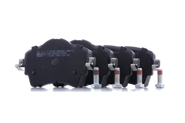 FEBI BILSTEIN 116345: Plăcuțe de frână punte fata, cu suruburi