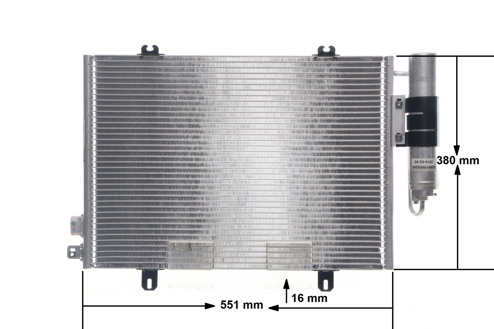 MAHLE ORIGINAL AC 221 000S: Condensator, climatizare cu uscator