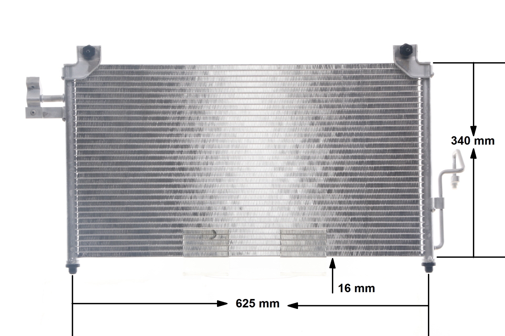 MAHLE ORIGINAL AC 327 000S: Condensator, climatizare fara uscator