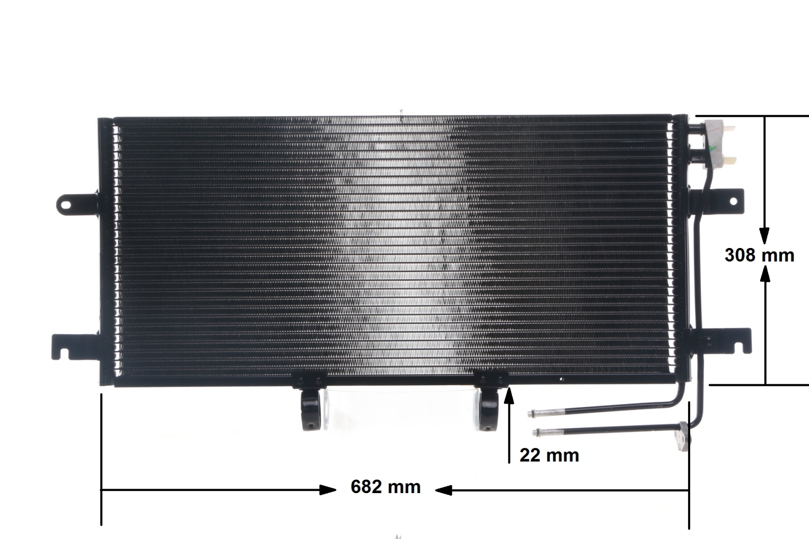 MAHLE ORIGINAL AC 332 000S: Condensator, climatizare fara uscator