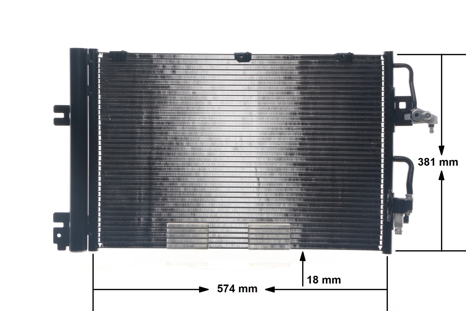 MAHLE ORIGINAL AC 377 001S: Klimakondensator BEHR mit Trockner