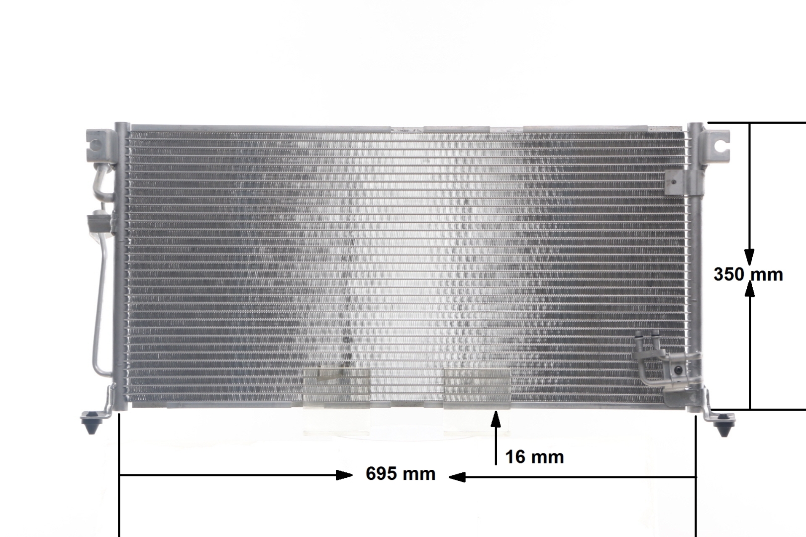MAHLE ORIGINAL AC 485 000S: Condensor voor airco BEHR Zonder droger