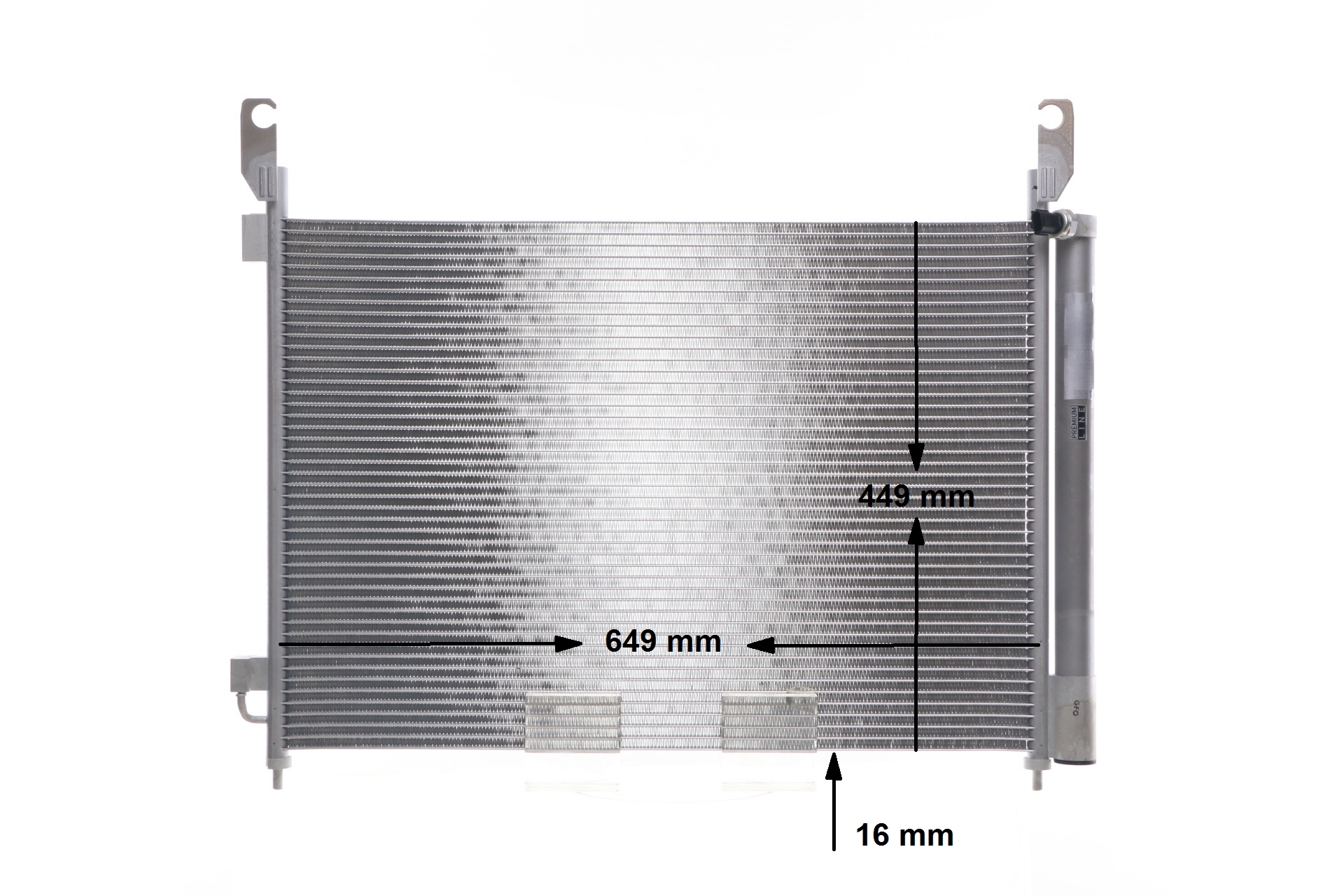 MAHLE ORIGINAL AC 588 000P: Condensator, climatizare cu comutator de presiune, cu uscator