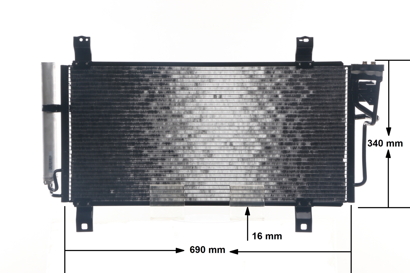 MAHLE ORIGINAL AC 714 000S: Condenseur, climatisation BEHR avec déshydrateur