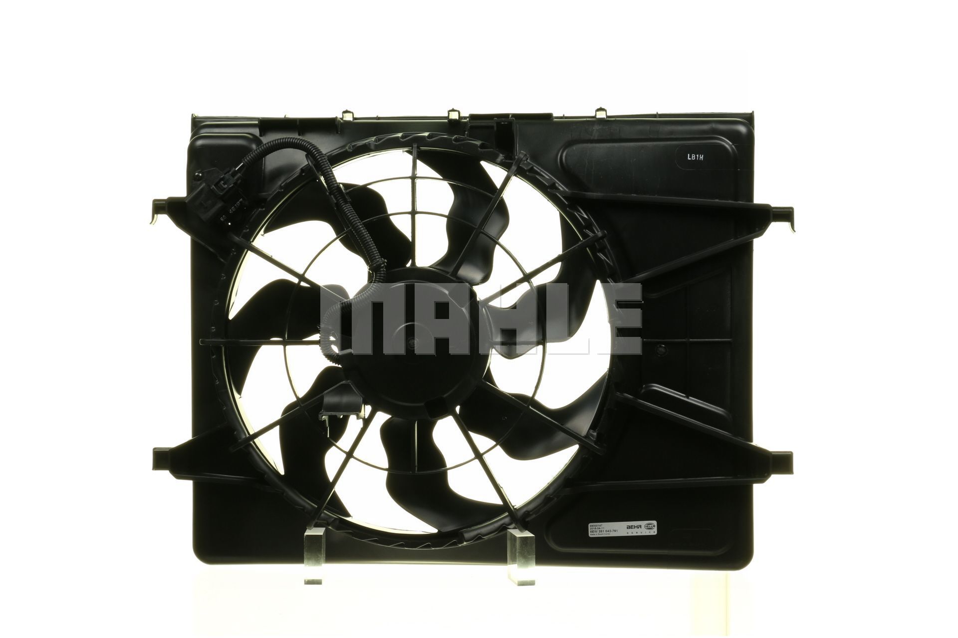 MAHLE ORIGINAL CFF 253 000P: Wentylator chłodnicy BEHR *** PREMIUM LINE *** 420[mm], ze zintegrowanym regulatorem, z ramą wentylatora chłodnicy (Zarge)