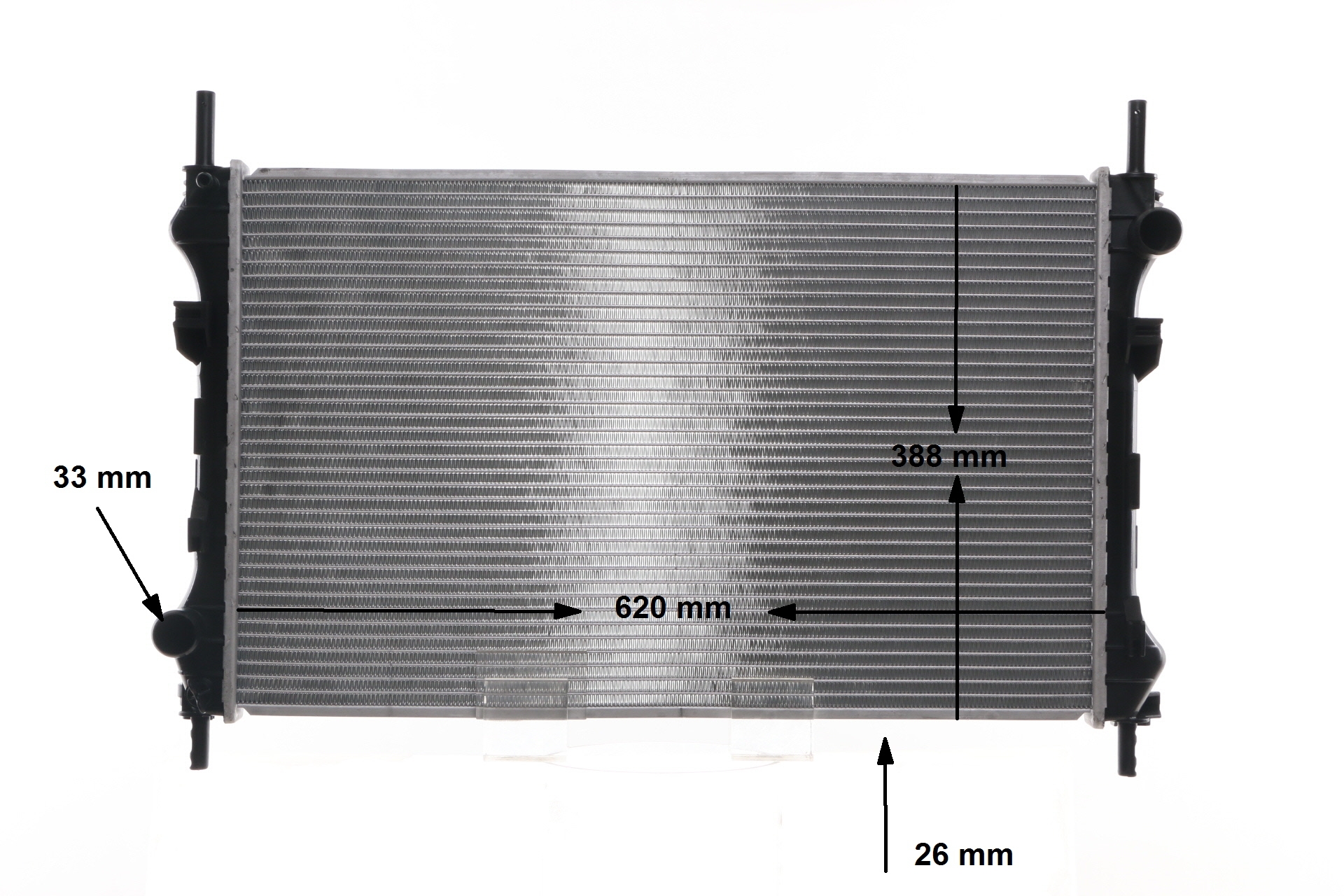 MAHLE ORIGINAL CR 1140 000S Radiator, motorkjøling FORD TRANSIT Buss (FD_ _, FB_ _, FS_ _, FZ_ _, FC_ _) 75 hk Diesel hva koster