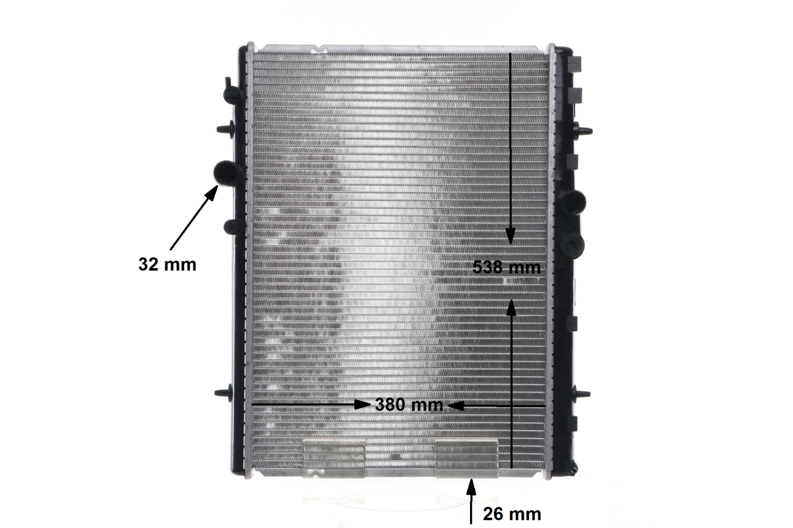 MAHLE ORIGINAL CR 1144 000S: Kühler, Motorkühlung BEHR