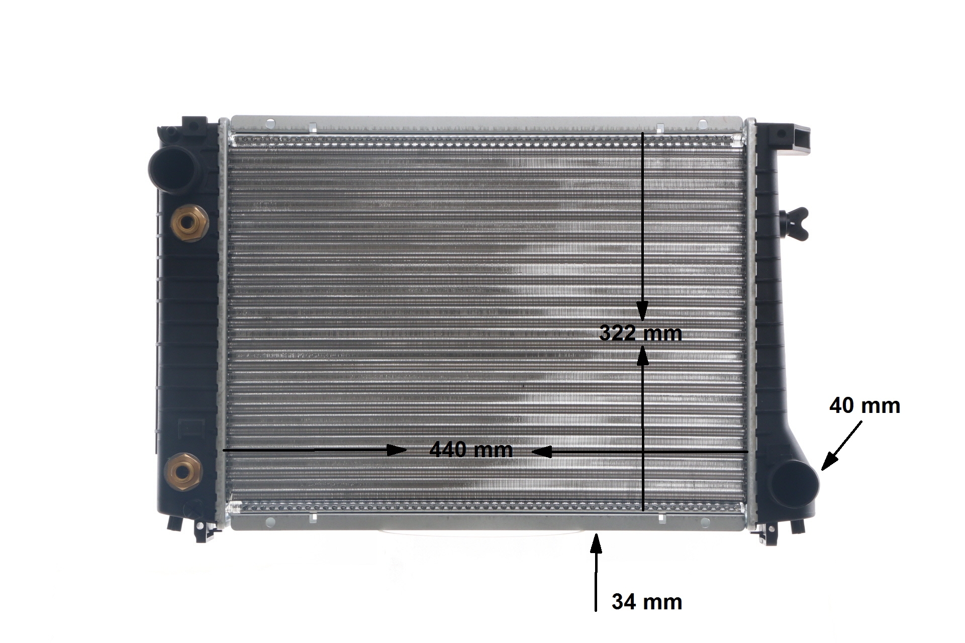 MAHLE ORIGINAL CR 117 000S: Kühler, Motorkühlung BEHR
