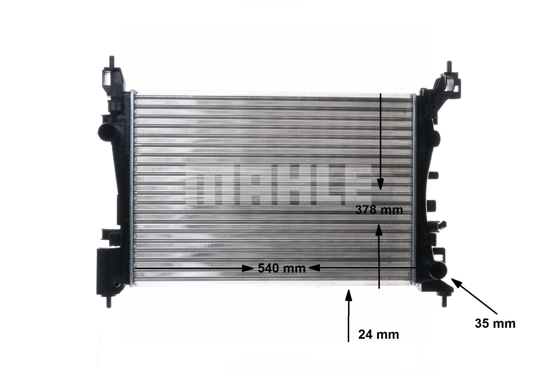 MAHLE ORIGINAL CR 1182 000S Hűtő, motorhűtés OPEL Corsa D Hatchback (S07) 83 LE Benzin/Autogáz (LPG) ár