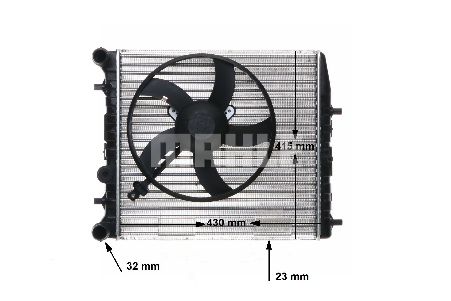 MAHLE ORIGINAL CR 123 000S Chłodnica, układ chłodzenia silnika SKODA FABIA (6Y2) 80 KM benzyna koszt