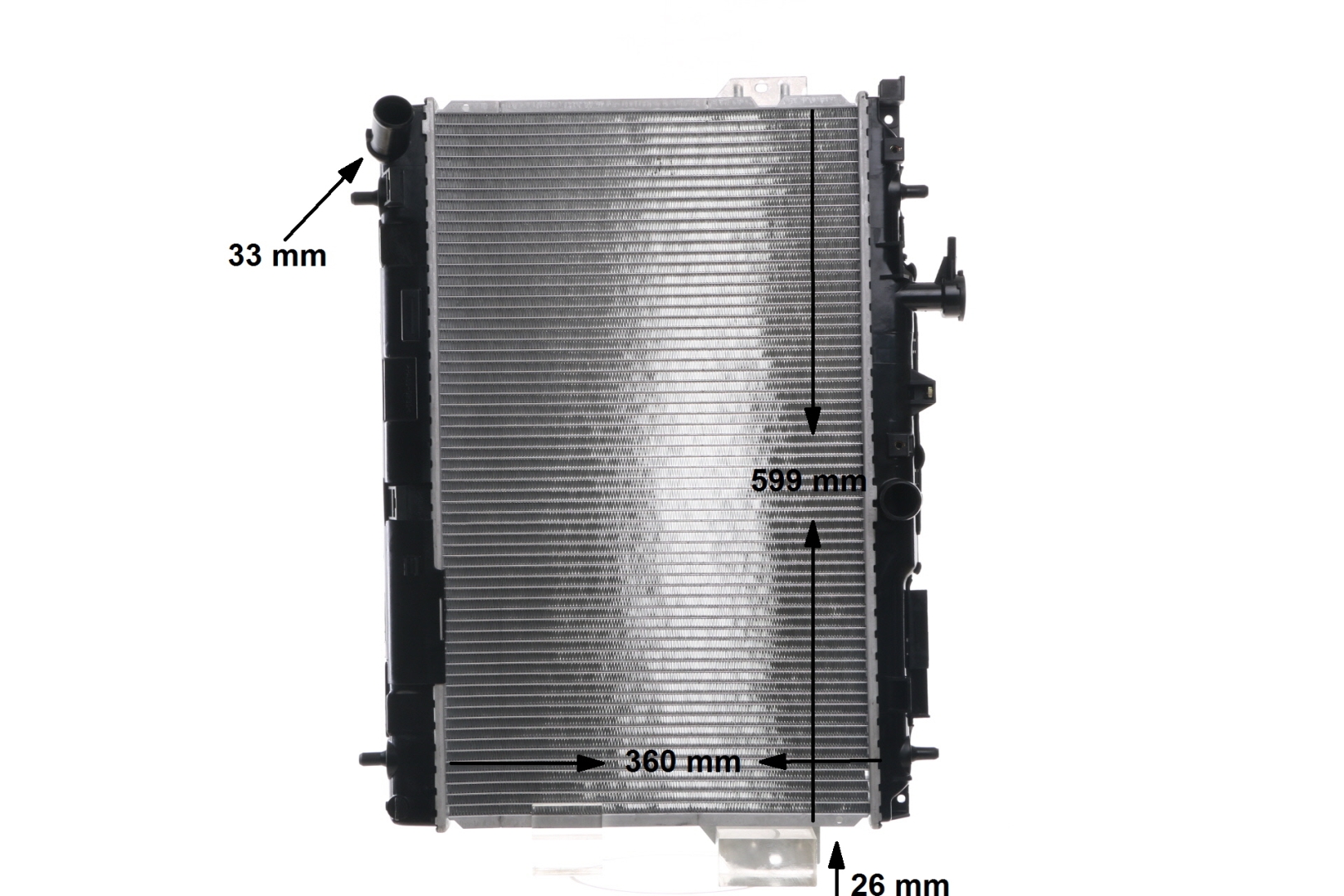 MAHLE ORIGINAL CR 1293 001S: Chłodnica, układ chłodzenia silnika BEHR