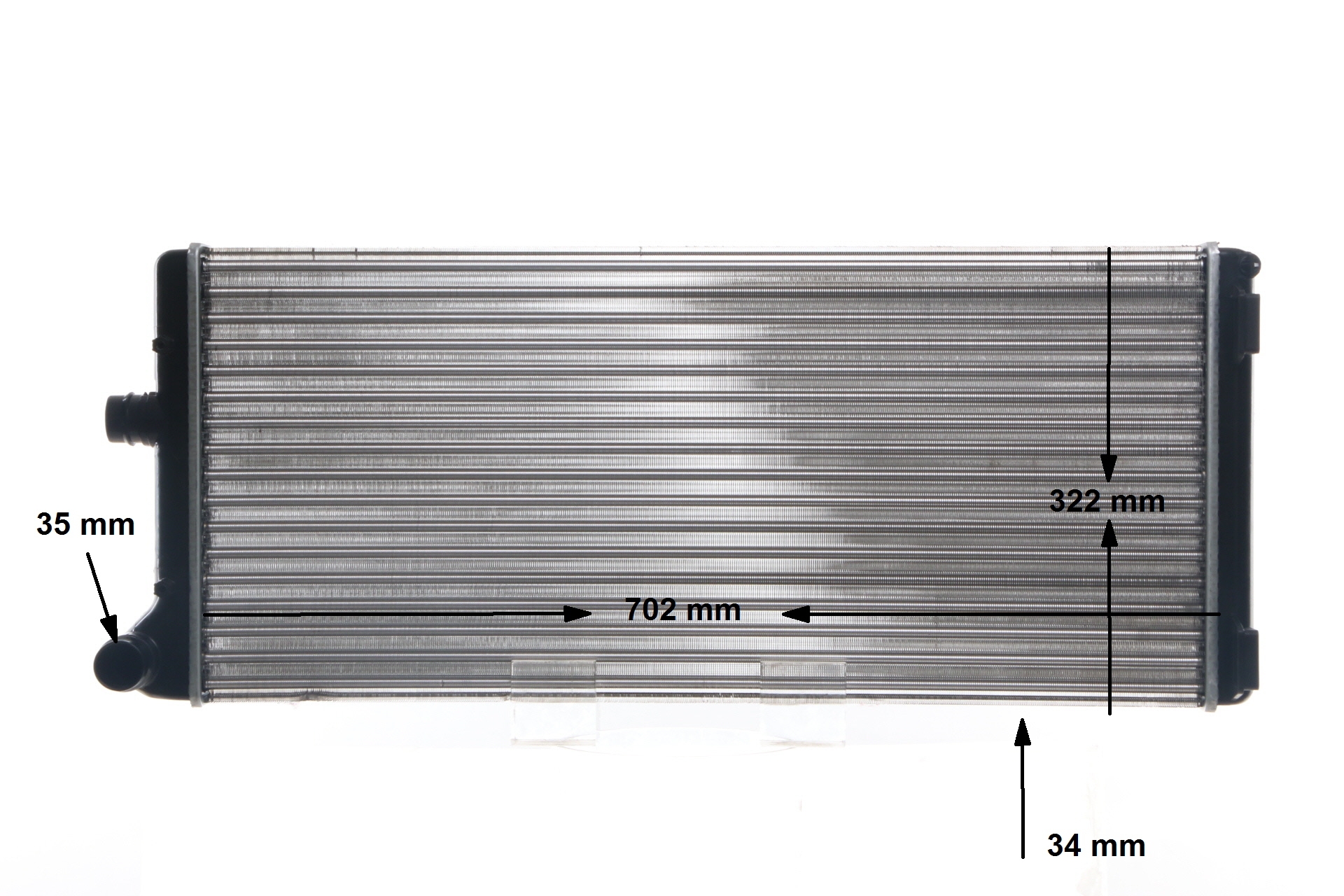 MAHLE ORIGINAL CR 1445 000S: Kühler, Motorkühlung BEHR