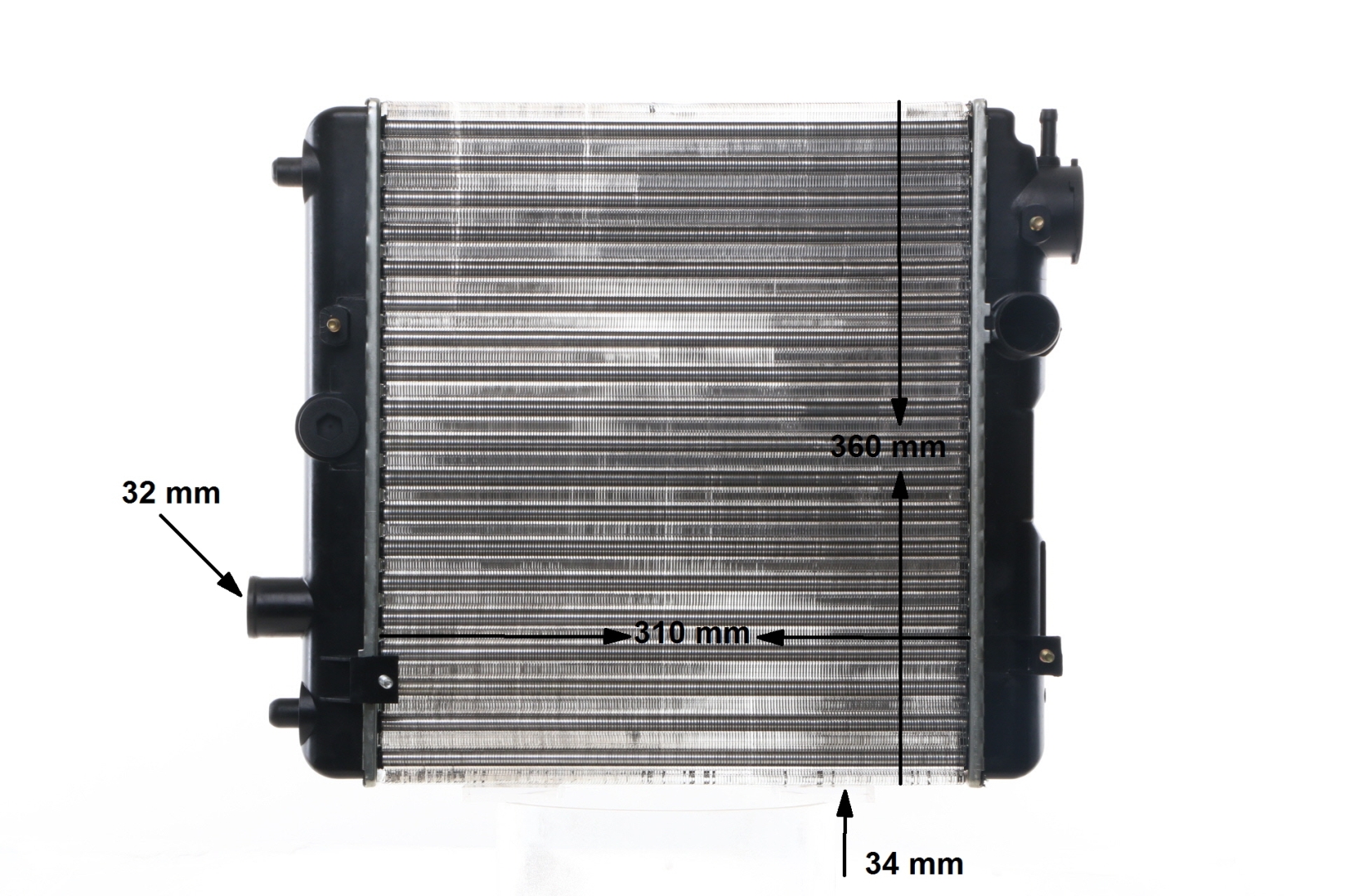 MAHLE ORIGINAL CR 145 000S: Radiator, racire motor cu suruburi