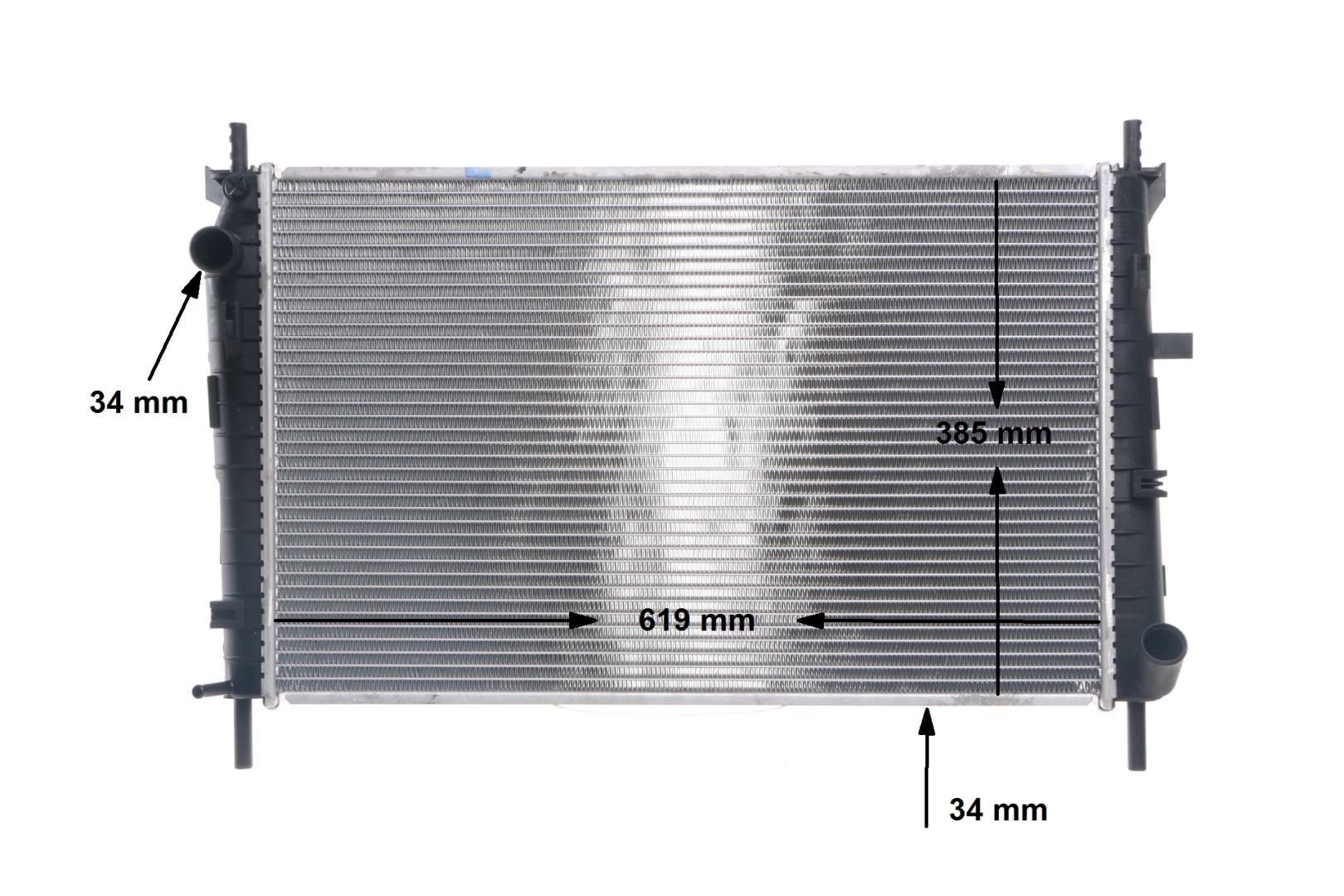 MAHLE ORIGINAL CR 154 000S: Kühler, Motorkühlung BEHR