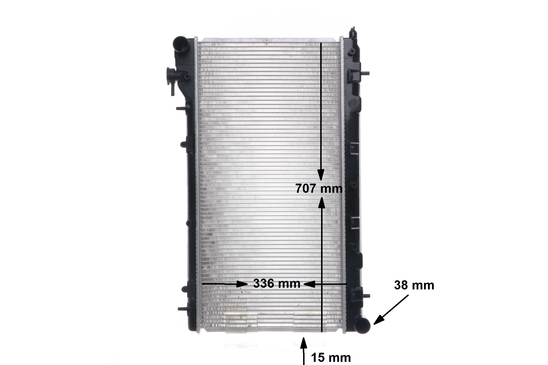 MAHLE ORIGINAL CR 1566 000S: Chłodnica, układ chłodzenia silnika BEHR