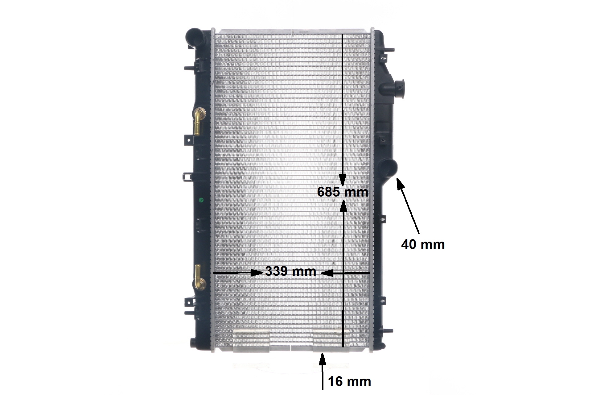 MAHLE ORIGINAL CR 1573 000S: Chladič motora