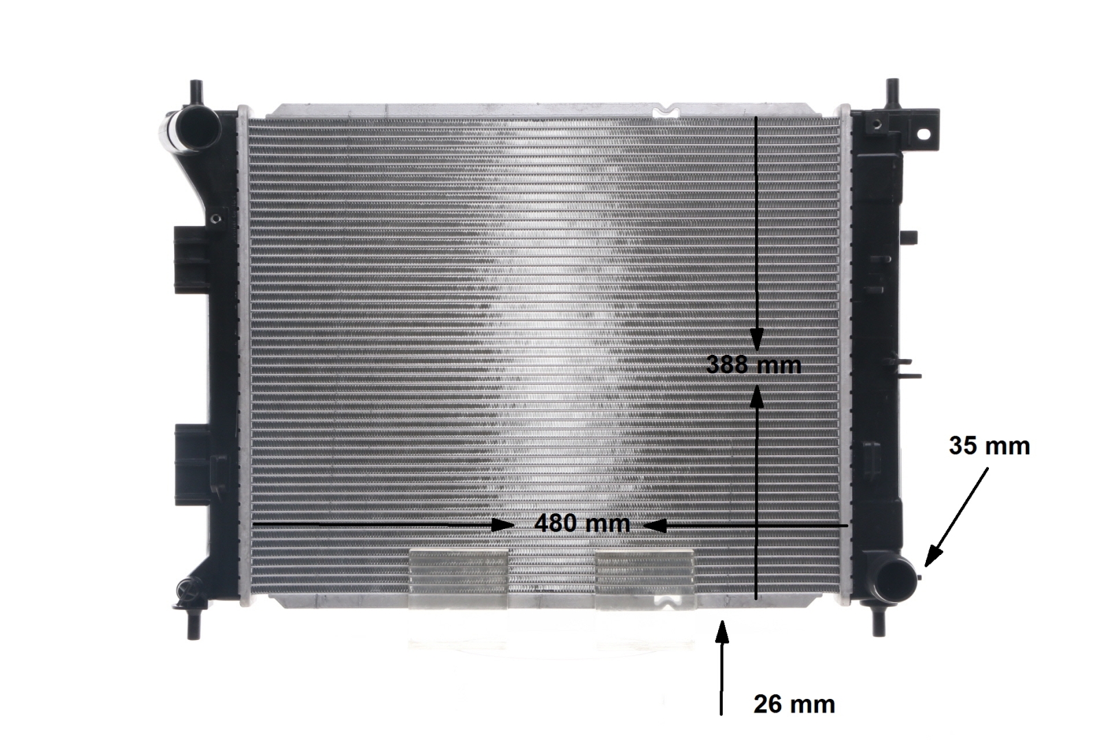 MAHLE ORIGINAL CR 1693 000S: Kühler, Motorkühlung BEHR