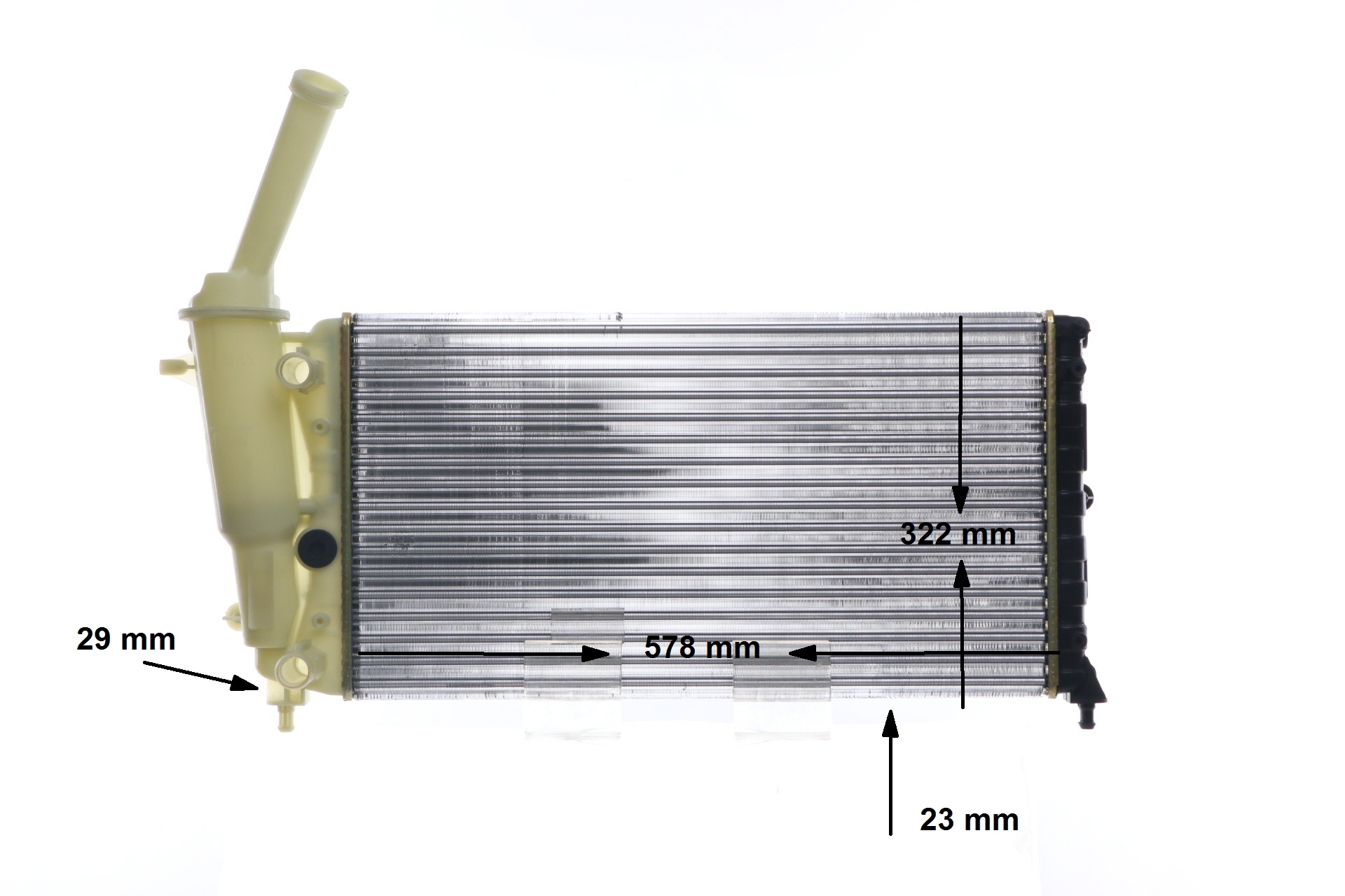 MAHLE ORIGINAL CR 2007 000S: Chłodnica, układ chłodzenia silnika BEHR ze śrubami