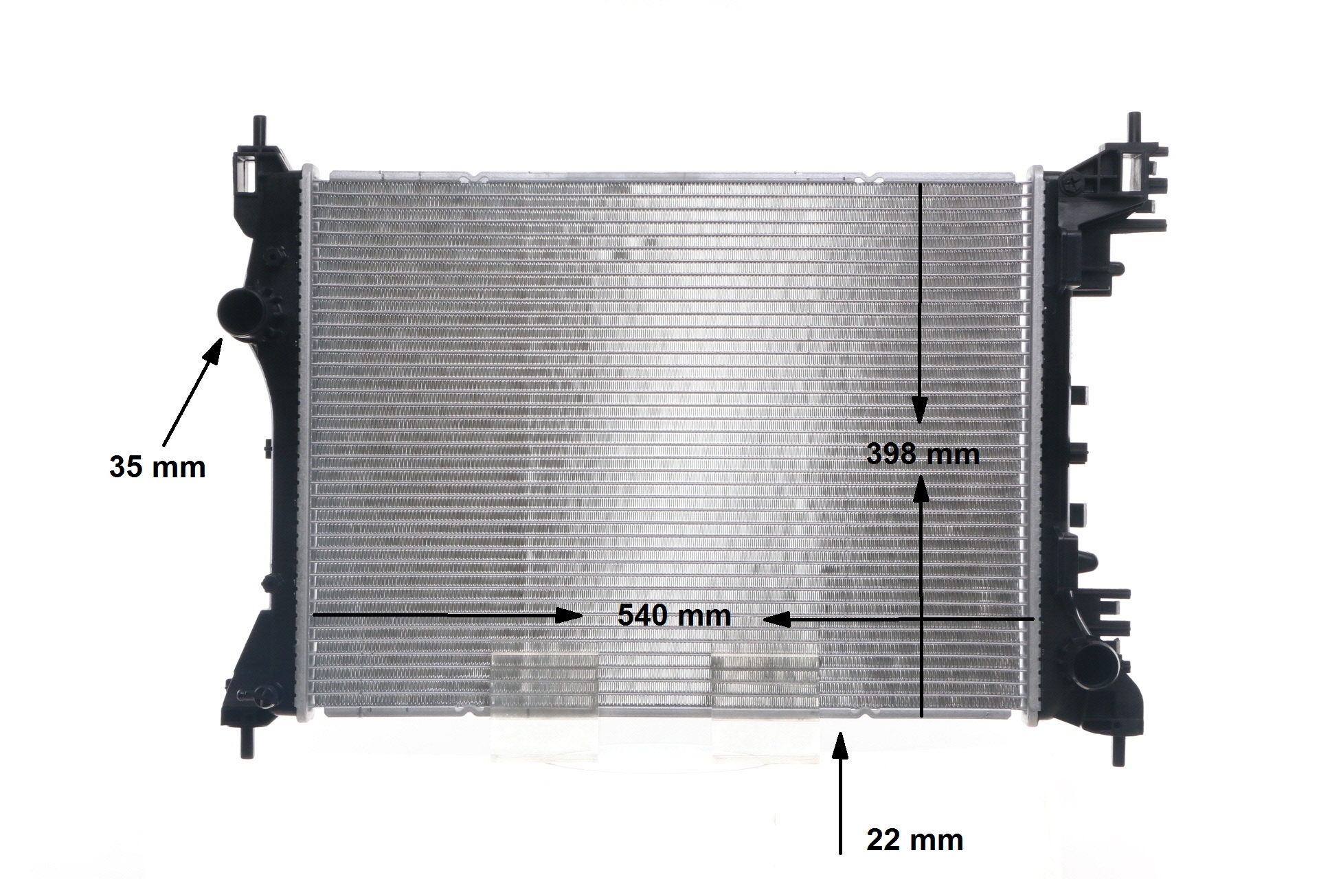 MAHLE ORIGINAL CR 2056 000S Chłodnica, układ chłodzenia silnika OPEL Combo Combi / Tour (X12) 120 KM benzyna koszt