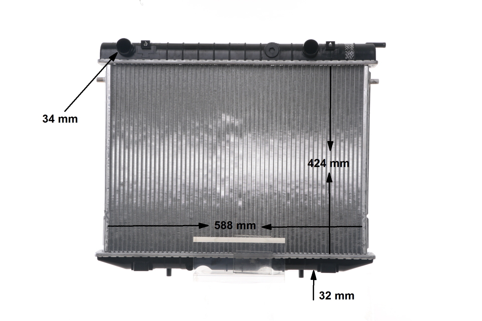 MAHLE ORIGINAL CR 208 000S: Kühler, Motorkühlung BEHR