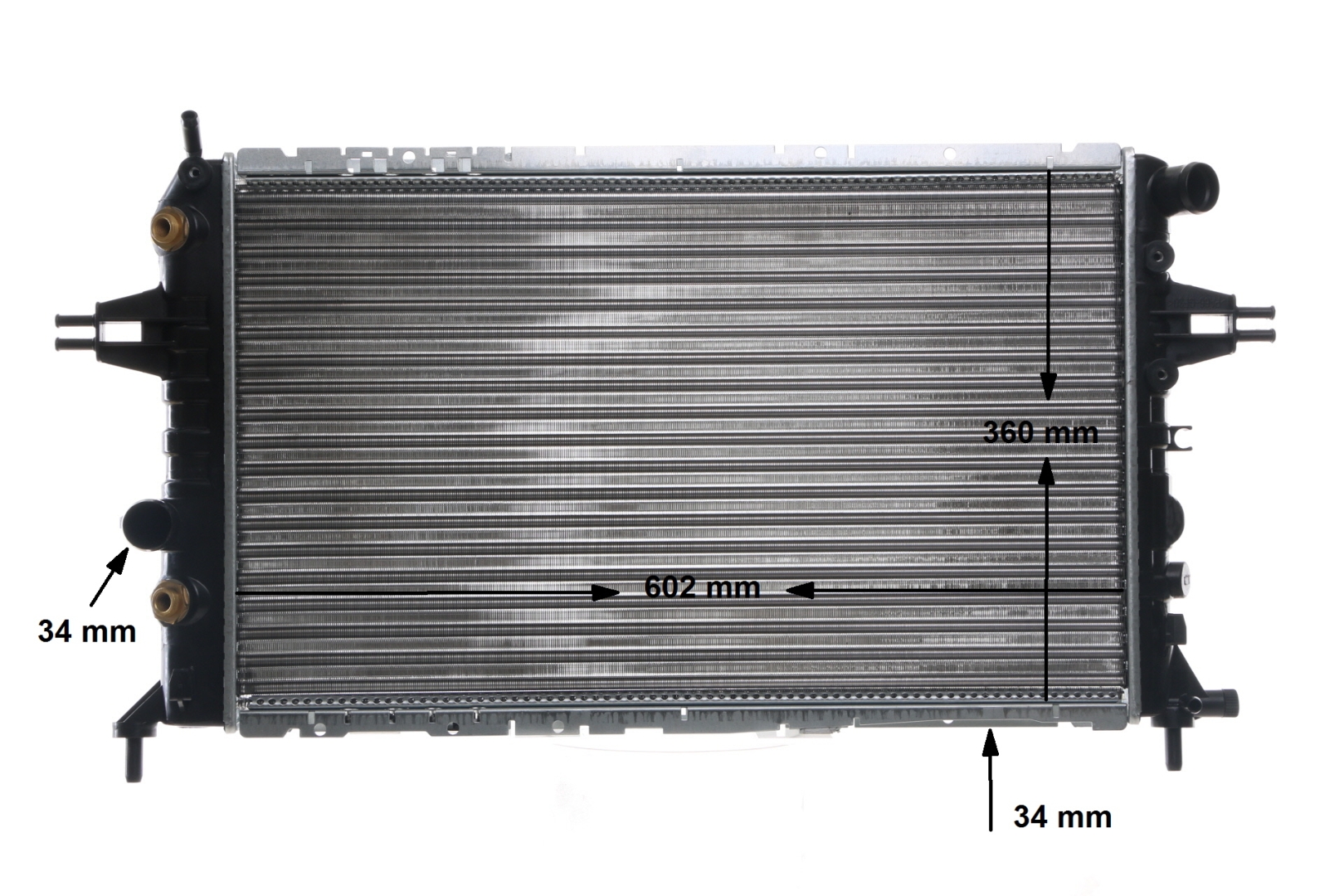 MAHLE ORIGINAL CR 229 001S: Radiador, refrigeración del motor BEHR