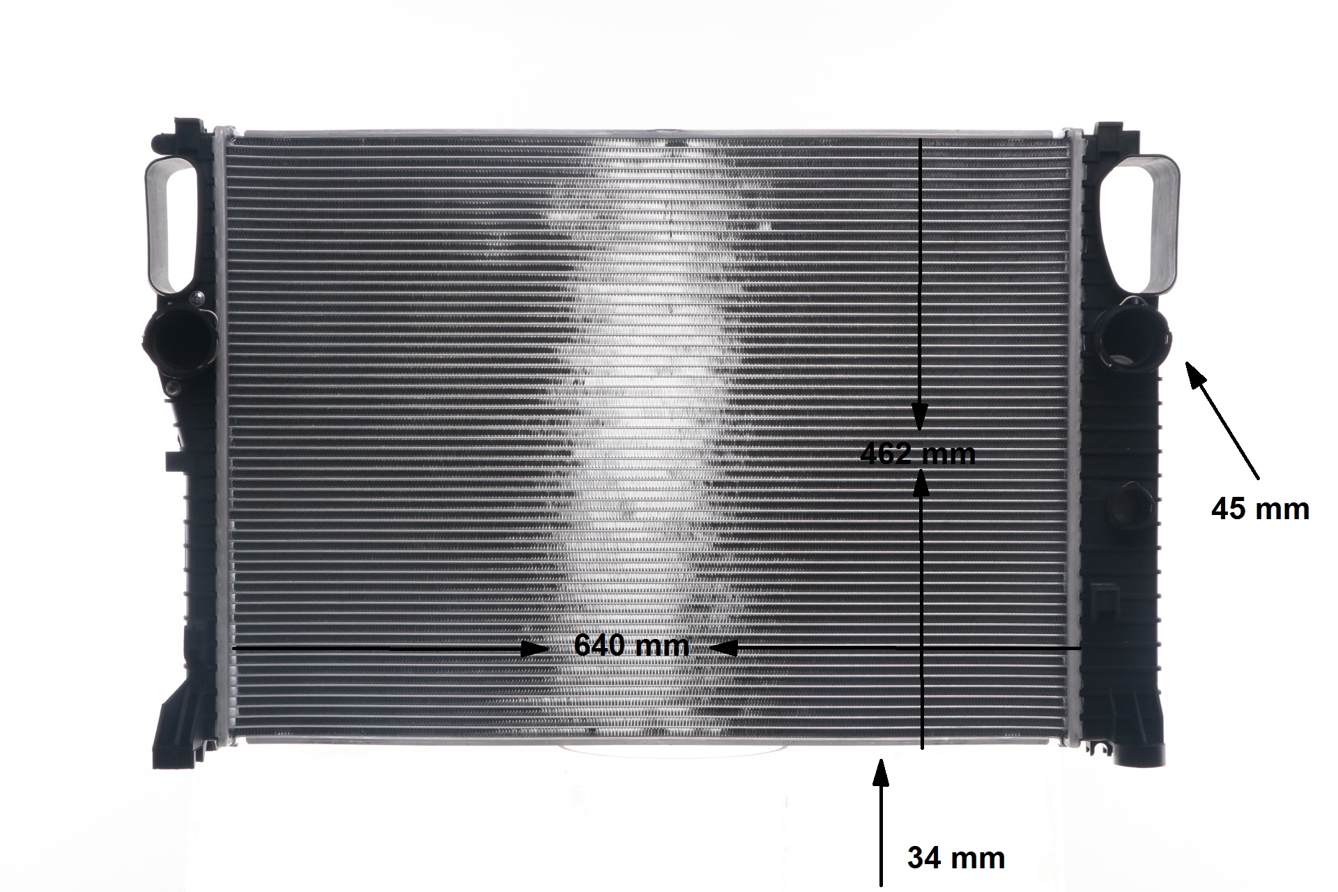 MAHLE ORIGINAL CR 37 000S Ψυγείο, ψύξη κινητήρα MERCEDES-BENZ E-class Sedan (W211) 163 PS Βενζίνη/φυσικό αέριο (CNG) κόστος