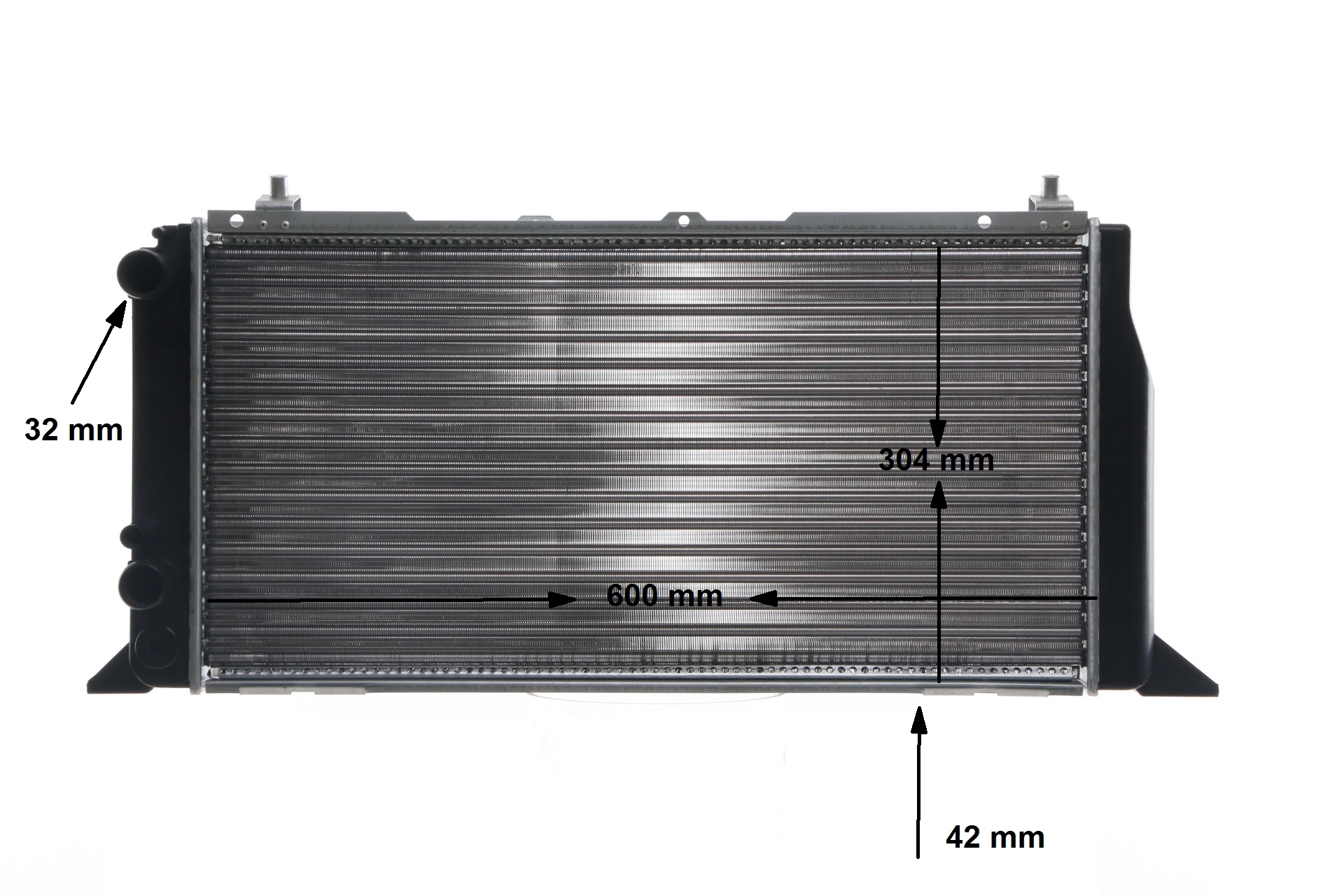 MAHLE ORIGINAL CR 397 000S Chłodnica, układ chłodzenia silnika AUDI 80 (89, 89Q, 8A, B3) 102 KM benzyna koszt