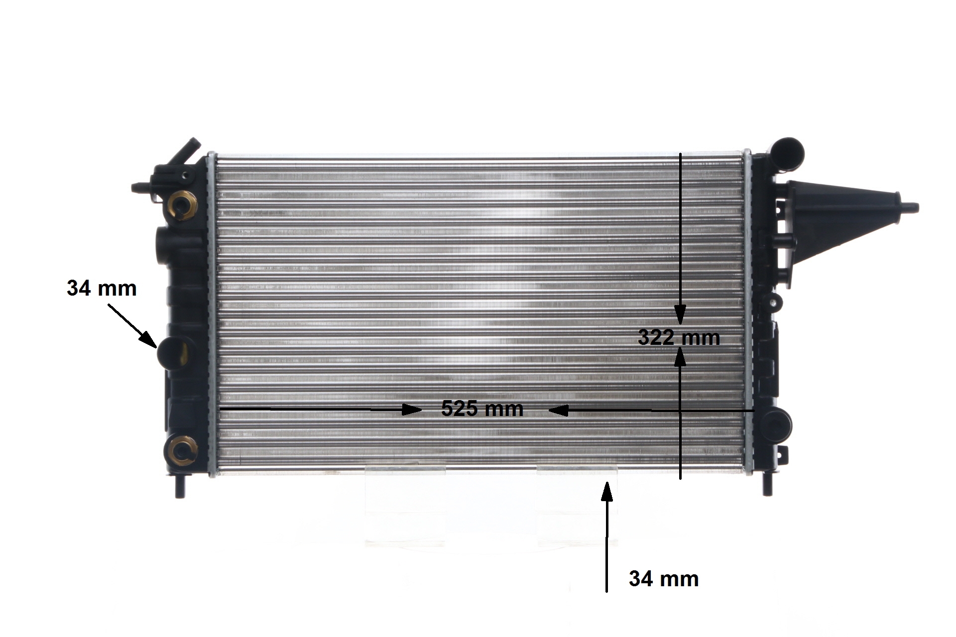 MAHLE ORIGINAL CR 432 000S Chłodnica, układ chłodzenia silnika OPEL Vectra A CC (J89) 75 KM benzyna koszt