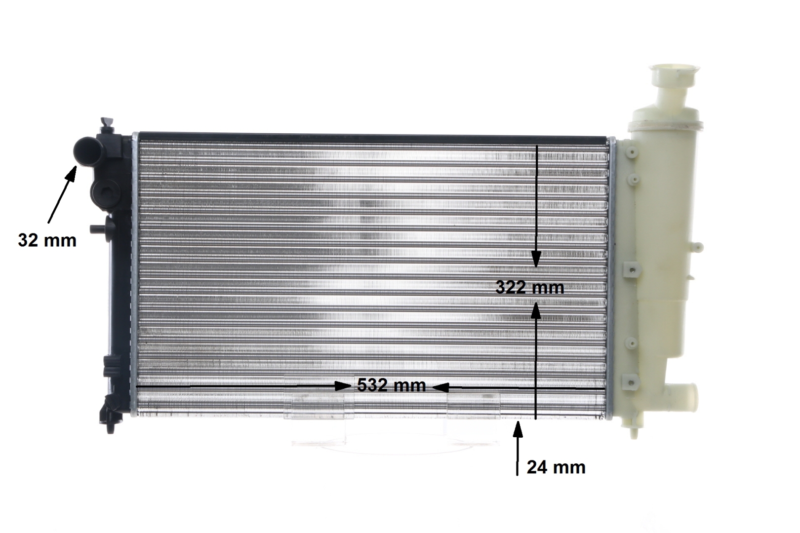 MAHLE ORIGINAL CR 467 000S: Kühler, Motorkühlung BEHR