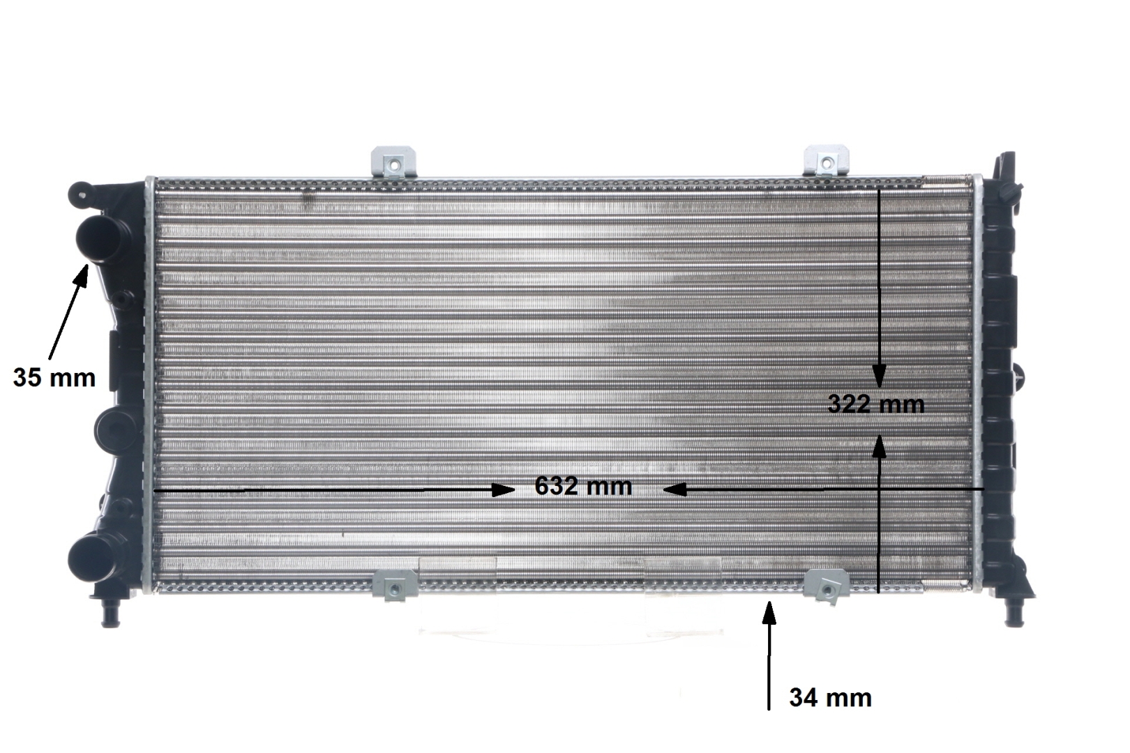 MAHLE ORIGINAL CR 489 000S: Kühler, Motorkühlung BEHR