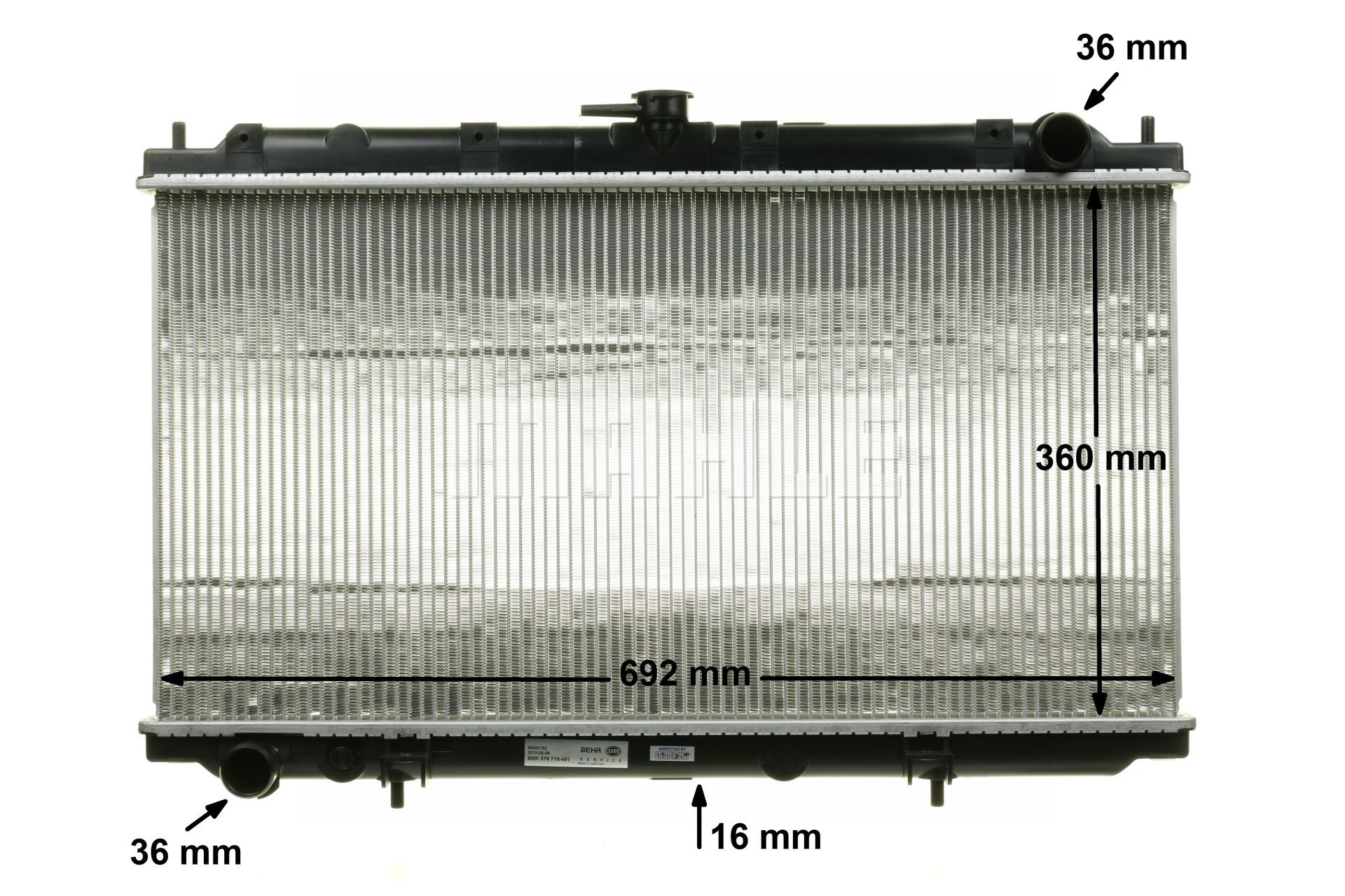 MAHLE ORIGINAL CR 545 000S: Kühler, Motorkühlung BEHR